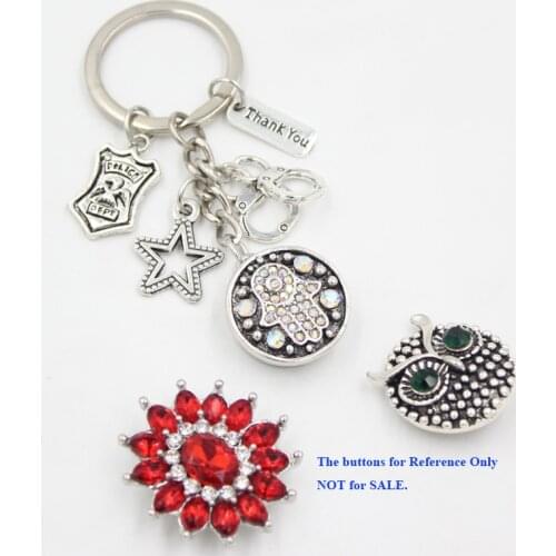 10PCS New Arrival Police Key Chain Police Snap Key Ring Keychain Police Officer Gifts for Men Women