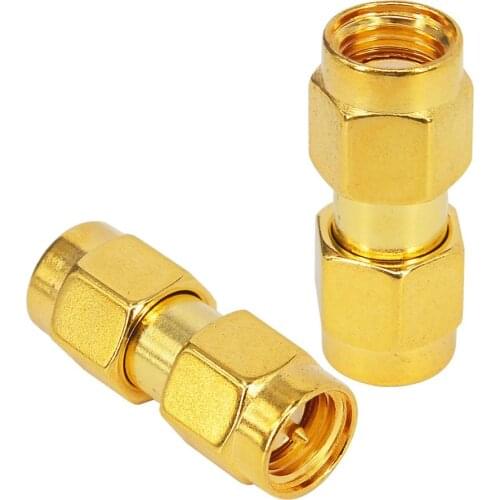 100 pcs/lot) RP SMA Plug RF Coaxial Adapter Goldplated SMA plug to RP SMA Plug Female Pin Connector Adaptor