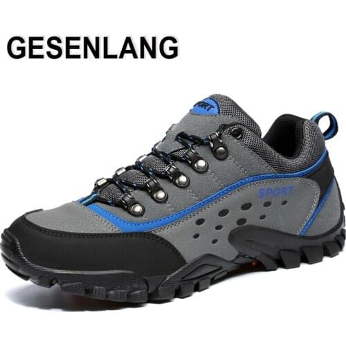 2020 Mens Outdoor Hiking Shoes Mountain Climbing Hunting Trekking Comfortable Breathable Non-Skid Wear Resistant Trail Sneakers