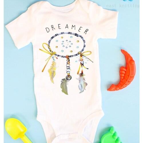 DERMSPE Summer Newborn Baby Girls Boys Short Sleeve Letter Print Cartoon Cotton Jumpsuit Baby Romper Clothes White Hot Sales