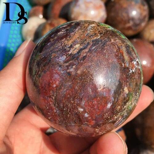 DS Natura Pietersite Sphere Quartz Crystal Ball Chakra Healing Crystal Stone Meditation Ball Mineral Specimen Home Decoration