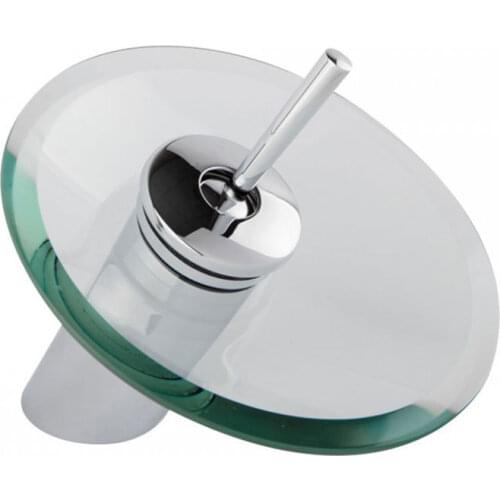 Diplon ST9905 Basin Faucet Waterfall Bathroom Deck Mounted Glass Spout Single Handle Mixer Tap