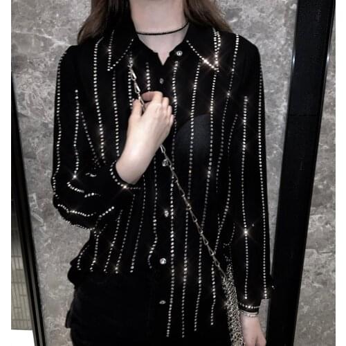 EFKGH Black And White Blouses