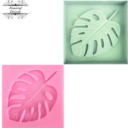 DIY leaf shape silica gel mold Soft Candy Mold leaf cake decoration tool chocolate candy craft kitchen accessories