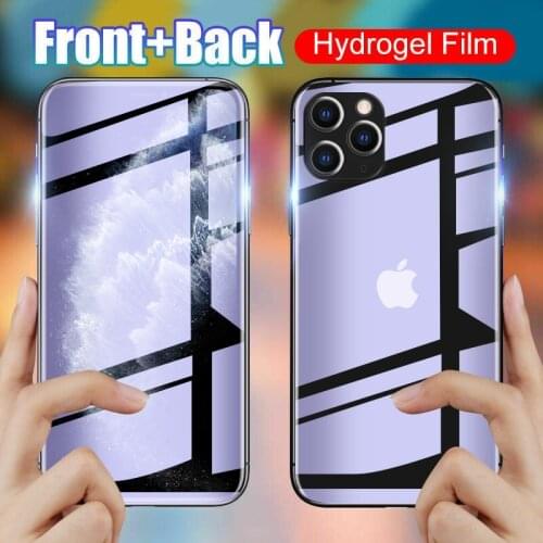100D Front & Back Hydrogel Flim For iPhone 11 Pro Max 7 8 6 6S Plus For iPhone XR X XS MAX Full Cover Screen Protector Not Glass