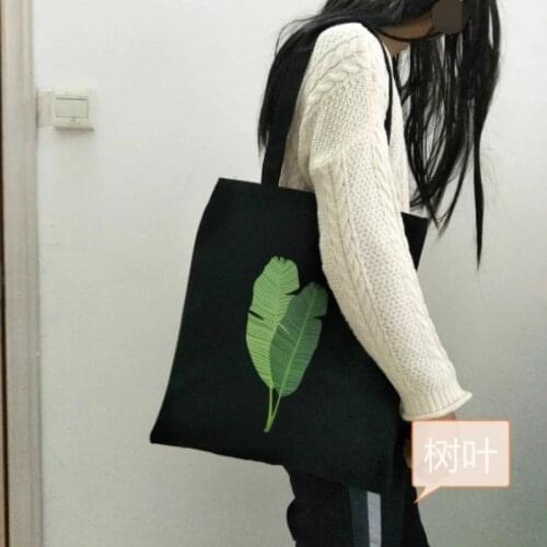 Cartoon Printing Zipper Canvas Shoulder Bags 2019 Summer New Hot Fashion Female Casual Simple Students School Bags Handbags