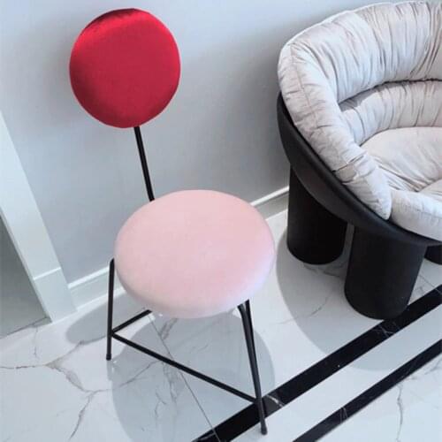 Living Room Chair Round Sofa Patchwork Triangle Bar Dining Chairs Backrest Chairs Living Room Caise