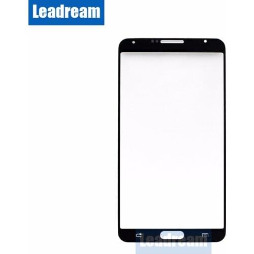 Leadream 100pcs Front Glass Lens Replacement For Samsung Note3 Note 3 N900 N900F 5.7" Black White Outer Screen Glass Panel