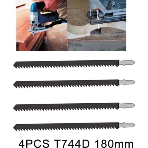 2/4Pcs Jig Saw Blades Jigsaw Blades 180mm For Wood Metal Cutting Power Tools Accessories T744D For Bosch Dewalt Milwaukee Makita