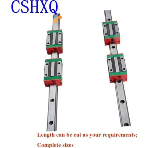 Linear Rails HGR25-700mm or Any Length + 4pcs Linear Block Carriage HGH25CA or HGW25CC for CNC Machines
