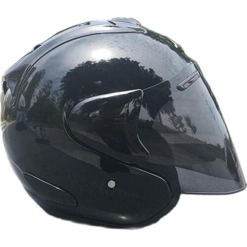 Motorcycle Black and white half helmet outdoor sport men and women Motorcycle Racing Helmet open face helmet DOT approved cool