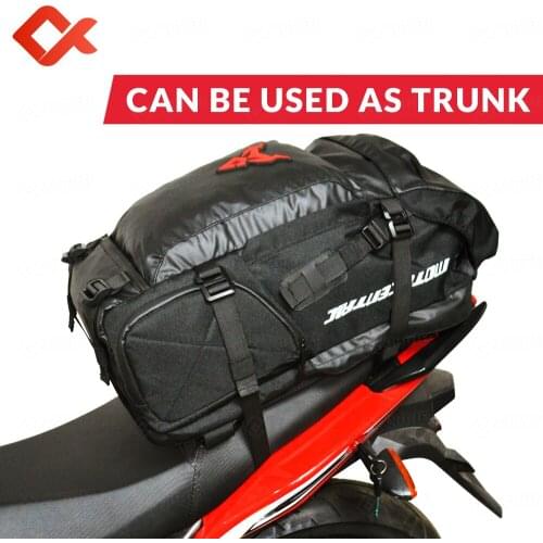 MOTOCENTRIC Motorcycle Helmet Backpack Waterproof Motorcycle Tail Bag Trunk Motorcycle Rear Seat Bags sacoche moto