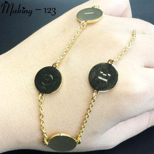 Custom Name Necklace Stainless Steel New Arrival Simple Design Fashion Small Round Petal Charm Choker Women Jewelry Gift Choker