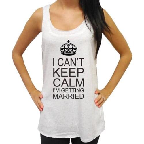 Personalized keep Calm wedding Bride Bridesmaid t shirts Bachelorette bridal vests tanks tops gifts party favors
