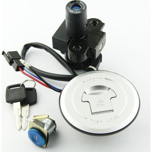 Motorcycle Fuel Cap Ignition Switch Seat Lock With Key Kit For Honda CB250 Hornet FMX650 FMX 650 2005-2006 Motor Accessories