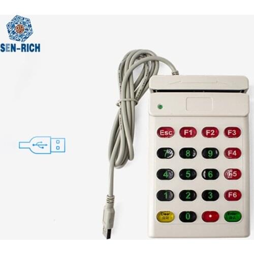 USB Magnetic Card Reader with Keyboard POS MSR Card Reader plug and play ISO7811-7815 SEN700