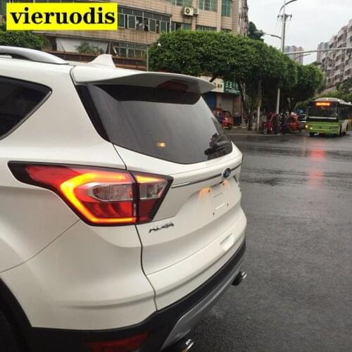 Fit For Ford Escape Kuga 2013 2014 2015 2016 2017 Exterior ABS Plastic Unpainted Primer Color Rear Trunk Wing Spoiler Decoration