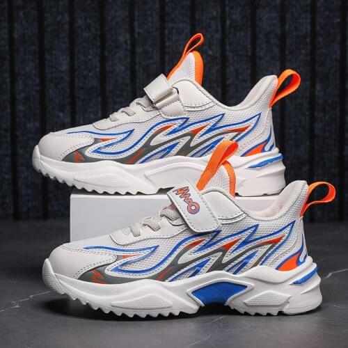 Webbing Lightning Emboss Kids Shoes For Boys Hook Loop Summer Boy Child Sneaker Soft Light Weight Bottom Children Casual Shoes