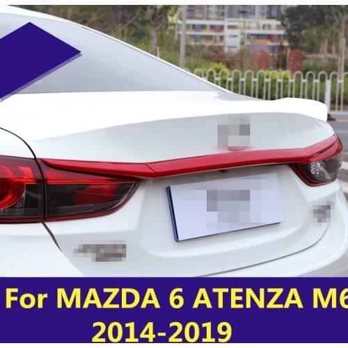 For MAZDA 6 ATENZA M6 2014-2019 Trunk Rear Protector Trim Cover Rear Bumper Protector Sill Car Tail Door Trim Auto Accessories