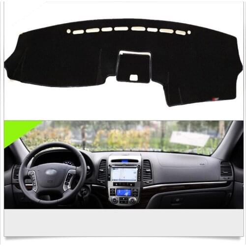 Interior Dashboard Carpet Photophobism Protective Pad Mat For Hyundai Santa Fe