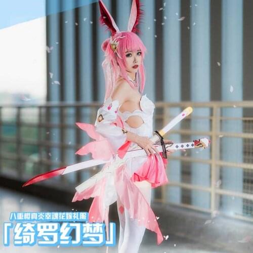 Anime Honkai Impact 3 Yae Sakura Game Cosplay Costume Full Dress Daily Women Carnival Party Uniform Brand New