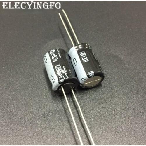 10Pcs/100pcs 1200uF 6.3V1200UF NICHICON HE Series 10x16mm Extremely Low Impedance 6.3V1200uF Aluminum Electrolytic Capacitor