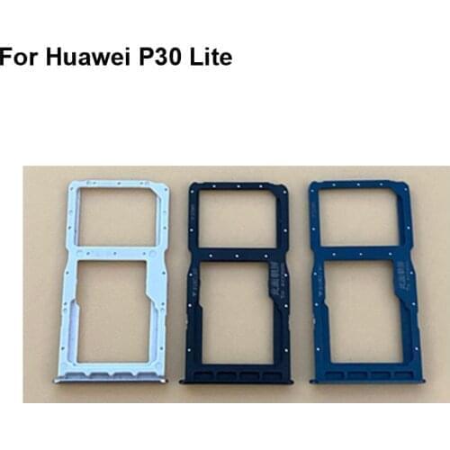 2PCS For Huawei P30 Lite New Tested Good Sim Card Holder Tray Card Slot P30Lite Sim Card Holder For Huawei P 30 Lite