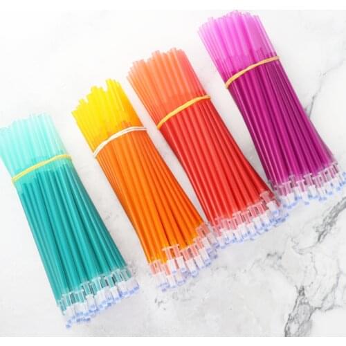 200pcs/lot Erasable Pen Refills 0.5mm Washable Handle Magic Erasable Pens for School Gel Pen Writing Tools Kawaii Stationery