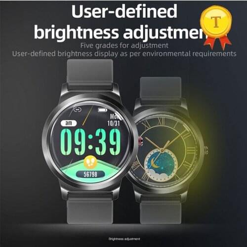 2020 round Smart Watch Men Bluetooth Waterproof Sports Fitness Tracker Smart Bracelet Band Heart Rate Blood Pressure Waterproof