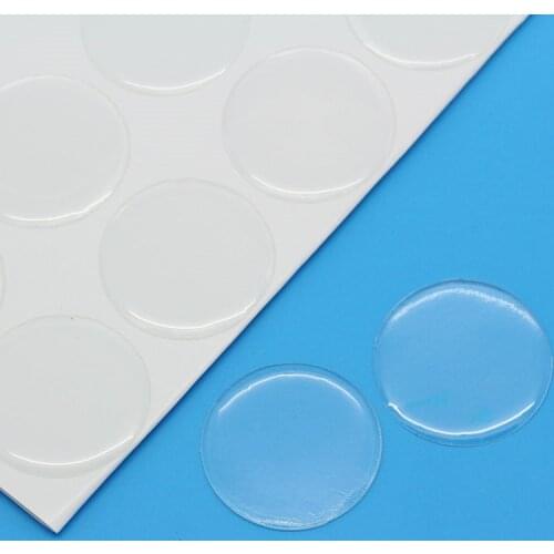 8Seasons Resin Dome Cabochon Stickers Round Clear Transparent DIY Making Jewelry 3cm(1 1/8") Dia, 1 Sheet(Approx 35 PCs/Sheet)