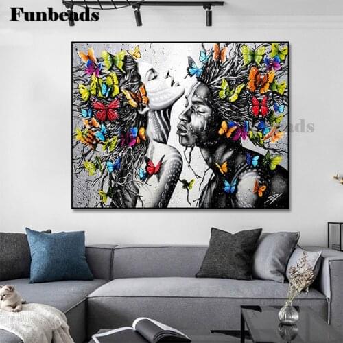 Diamond Painting Abstract graffiti art, butterfly, sexy woman,man Full Drill DIY Diamond Embroidery Cross Stitch Decor FF4378