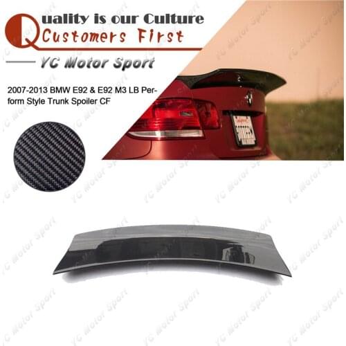 Car Accessories Carbon Fiber Trunk Wing Fit For 2007-2013 E92 & E92 M3 LB Perform Style Rear Spoiler Wing