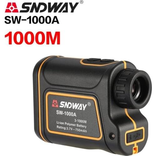 SNDWAY New Launch Laser rangefinder SW-1000A 6x Telescope Laser Distance Meter 1000m Range Finder For hunting/sport/engineer