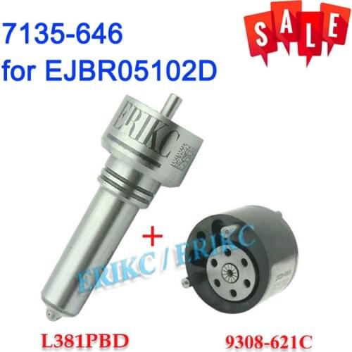 ERIKC EJBR05101D 28232251 Diesel Injector Repair Kits Group 7135-646 Nozzle L381PBD Valve 9308-621C 28239294 for DACIA LOGAN