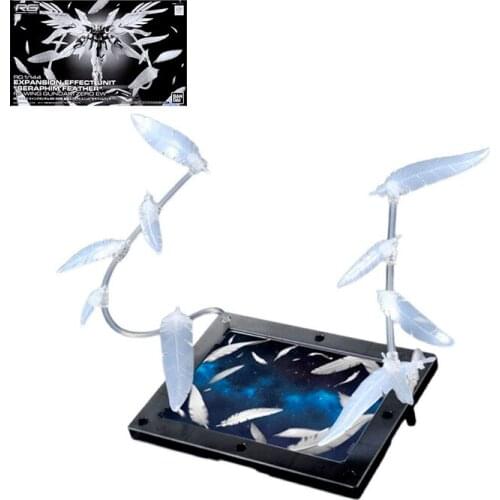 BANDAI RG 1/144 Expansion Effect Unit Seraphim Feather for Wing Gundam Zero EW Model Kids Assembly Toy Robot Anime Action Figure
