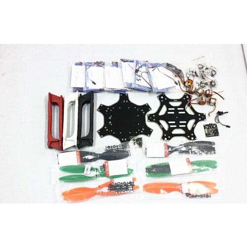 F05114-F F550 Hexa-Rotor Air Frame FlameWheel Kit KK 2.3 Controller HexaCopter RTF W/ ESC Motor Welded Propeller