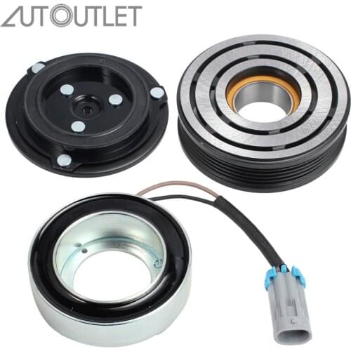 AUTOUTLET Air Conditioning Compressor Magnetic Coupling 24432392 For Delphi Opel CVC Astra Zafira A B 5PK 105MM Magnetic Clutch