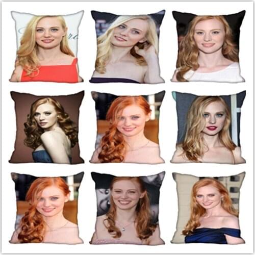 Custom Deborah Ann Woll Square Pillowcase Custom Zippered Bedroom Home Pillow Cover Case 1pcs custom 40x40cm