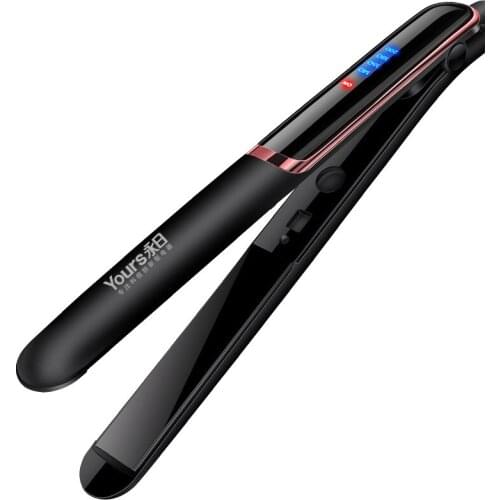 Multi-stage adjustment LED screen display hair iron, ceramic glaze hair straightener, splint hair straightener