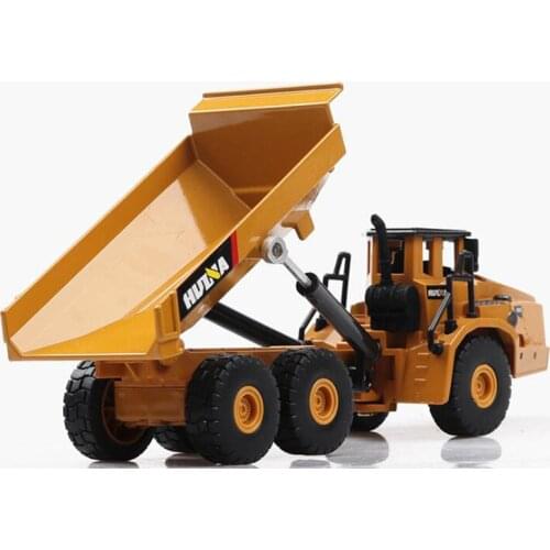 20 cm 1/50 scale simulation truck die-cast alloy metal car model articulated dump excavator engineering car collect gift display