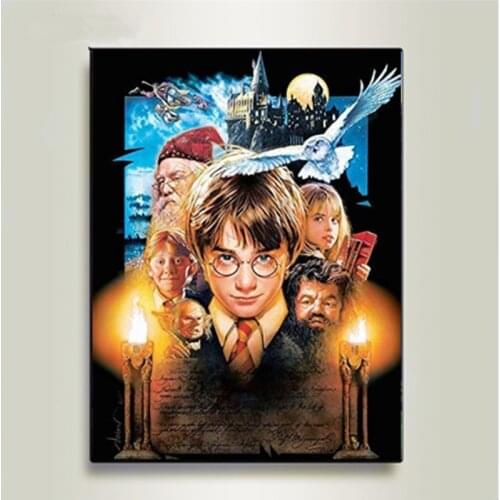 AMTMBS Diy Painting By Numbers Magic School Coloring By Numbers Pictures By Number Wall Art Picture Wedding Home Decoration