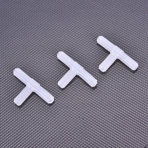 10PCS 4mm Plastic Tees "T" 3-Way Fish Tank Acuarios Aquarium Air Pump Line Tubing Joints Connectors Air Pump Accessories