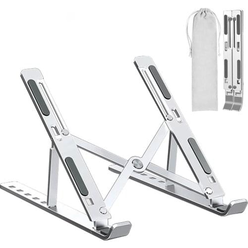Portable Stand Aluminium Foldable Notebook Support Laptop For Base Macbook Pro Air iPad Holder Xiaomi Huawei Adjustable Bracket