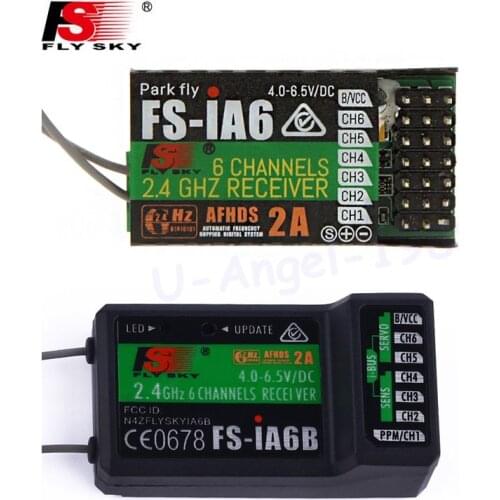 Flysky FS-iA6 FS-iA6B 6CH 6 Channel Remote Control Receiver Compatible Flysky i4 i6 i10 GT2E GT2F GT2G Transmitter