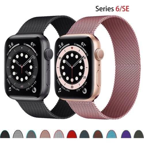 Strap For Apple watch band 44mm 40mm 38mm 42 mm Stainless steel Metal bracelet correa iWatch series 3 4 5 SE 6