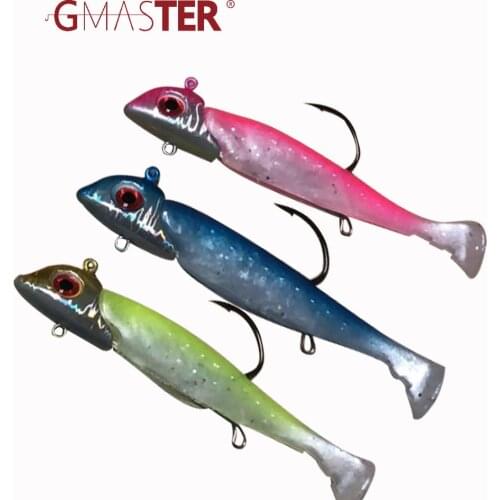 GMASTER Fishing Head Jigging 30G/40G/50Gjig Head Hook with Soft Lure Multicolor optional