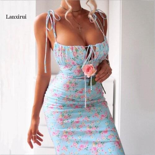 Sexy V-Neck long maxi dress Elegant vintage floral printed party dress Spring summer holiday style dresses vestido