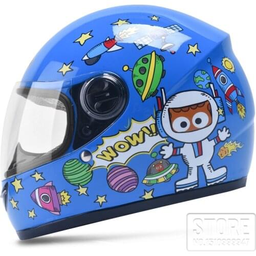 Motorcycle Childrens Helmets Moto Full face Child helmet motocross Winter kids helmet Removeable liner helmets 48-55cm