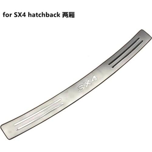 Car styling For Suzuki SX4 hatchback 2007-2018 Car accessories Stainless Steel Rear Bumper Protector Sill Trunk Tread Plate Trim