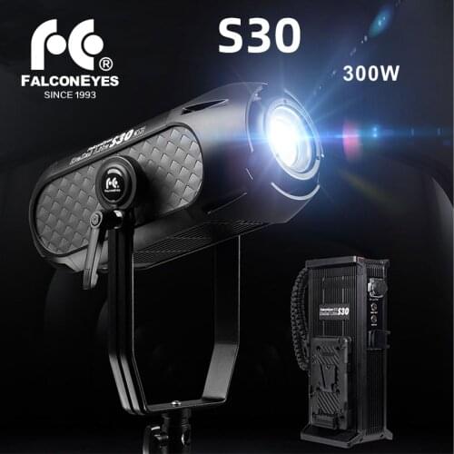 Falcon Eyes S30 COB LED Studio Video Photography Fill Light 300W 5600K App Ctrl 9 Scene Effects For Movie Fotografia Lighting